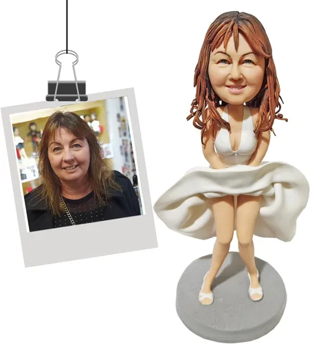 Vista 14 de Figuritas personalizadas de bobblehead de golfista para regalo para hombre, regalos personalizados del día de San Valentín a partir de fotos Golfer