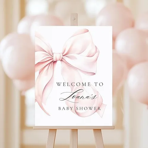 Vista 8 de Letrero personalizado con nombre, decoración de baby shower de flores silvestres para niño o niña, fiesta de revelación de género, tema floral