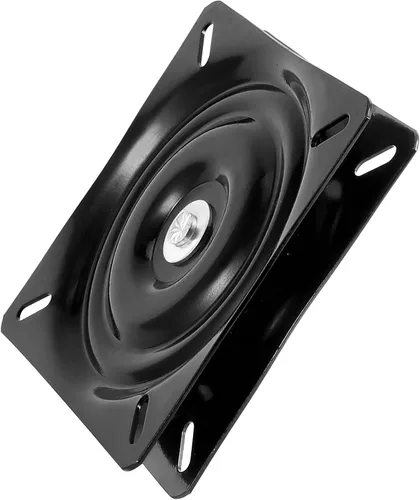Vista 6 de MUKCHAP Paquete de 4 taburetes de bar giratorios de 6.25 pulgadas, placa giratoria de 360°, base giratoria de asiento cuadrado para silla reclinable