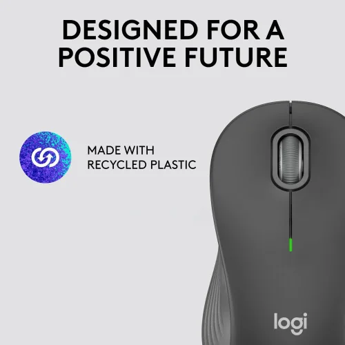 Vista 5 de Logitech Signature M550L - Mouse inalámbrico de tamaño estándar, clic silencioso, conexión Bluetooth o USB, compatible con Windows, MacOS, Linux