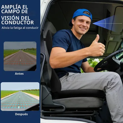 Vista 6 de Cojín de asiento, almohada de apoyo lumbar para silla de oficina, almohada ergonómica de espuma viscoelástica para respaldo, cojín de espuma de alta