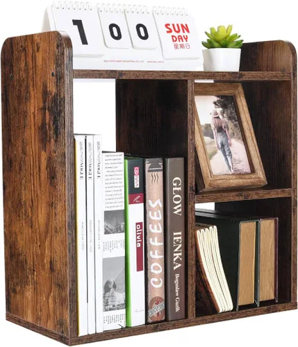 Vista 18 de PAG Organizador de Escritorio Estante de Escritorio Estantería Ajustable de Encimera Estantes de Mesa Pequeños Organizador de Libros Organización