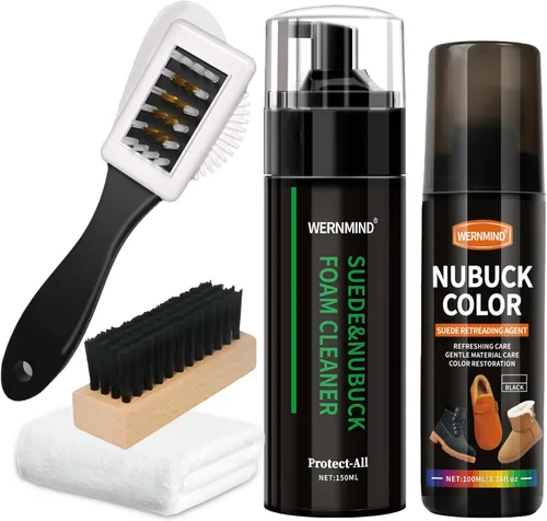 Vista 10 de Suede Nubuck Boots Shoe Cleaner Kit Waterproof protecter Spray Shoe Cleaning Kit