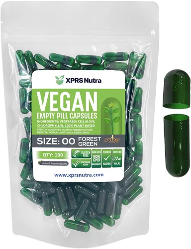 Vista 17 de XPRS Nutra Cápsulas vacías de tamaño 00 – 100 cápsulas veganas vacías – Pastillas vacías vegetarianas – Relleno de cápsulas vegetales DIY