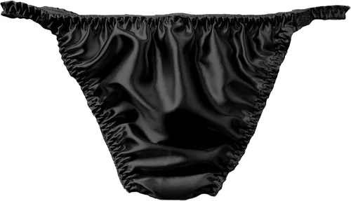 Vista 8 de Satini Ropa Interior de Satén para Hombre Estilo Tanga Bikini Calzoncillos