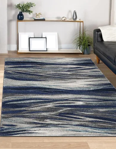 Vista 58 de Keen Home Design Alfombras de Área - 2x3 Que No Se Desprenden, Alfombras Abstractas para Cocina, Sala de Estar, Dormitorio, Comedor, Entrada Negro