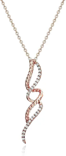 Vista 11 de Vir Jewels - Collar con dije de diamante, oro de 14 quilates con cadena de 18 pulgadas