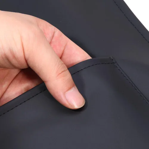 Vista 7 de Delantal de goma y vinilo VWELL de 41.5'' impermeable para hombres y mujeres, delantal para lavavajillas, delantal químico para trabajo