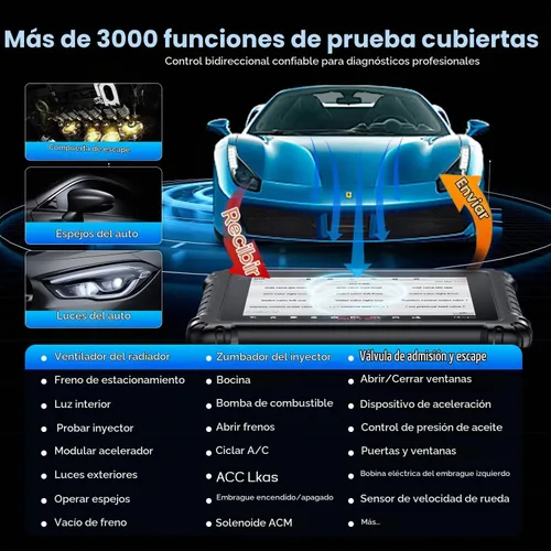 Vista 4 de Autel MaxiSys MS906S - Tableta de diagnóstico de vehículos, versión 2024 avanzada MS906 MS906BT MK900BT escáner OBD2 inalámbrico, más de 31