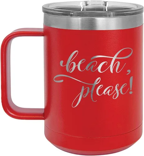 Vista 14 de Taza de café de 15 oz con tapa superior deslizante, taza de café de viaje aislada Ideas de regalo de cumpleaños o Navidad de mujeres o hombres