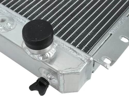 Vista 6 de Radiador de aluminio completo de 3 filas compatible con T-oyota Land Cruiser FJ40 FJ45 Series L6 1958-1984