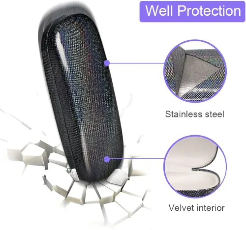 Vista 4 de Estuche para gafas 4 piezas unisex rígidas para gafas de cristal