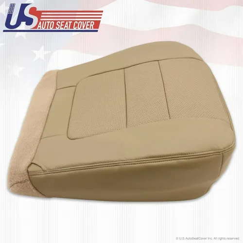 Vista 3 de 2001 para Ford F-250 F350 Lariat Driver Bottom Cubierta de asiento de cuero Pergamino TAN