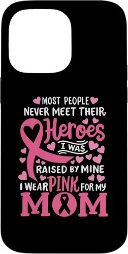 Vista 21 de Breast Cancer Awareness Wear Pink for My Mom Support Kids Case for iPhone 17