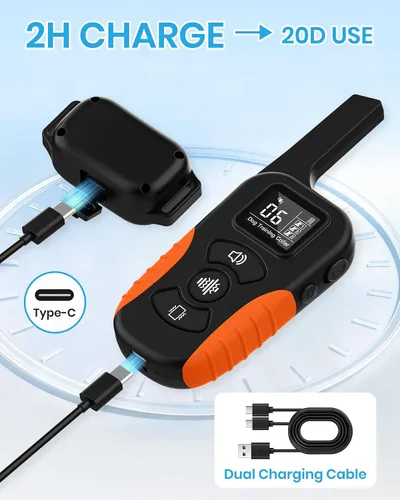 Vista 7 de Collar de entrenamiento para perros sin golpes con control remoto