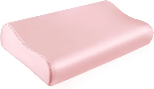 Vista 12 de THXSILK 19 Momme - Funda de almohada 100% seda de morera para almohada de espuma viscoelástica de contorno, funda de almohada cervical, paquete de 1