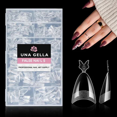 Vista 10 de UNA GELLA Pegamento de uñas de gel 6 en 1 para puntas de uñas transparentes