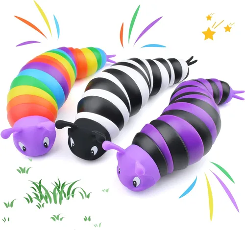 Vista 10 de Cevioce Juguete Fidget de Babosa, Juguetes Fidget de Babosa Sensorial para Niños y Adultos, 1 PC Juguetes Sensoriales para Autismo para Niños