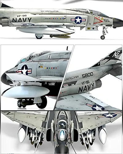 Vista 2 de Escala 1/72nd USN f-4j Phantom "Showtime 100" Academia Modelo Kit # 12515