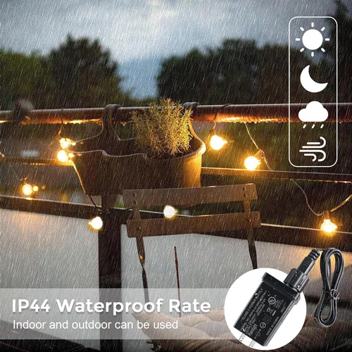 Vista 3 de Fuente de alimentación de 30 V 6 W clase 2, transformador de bajo voltaje LED impermeable de 0.2 A IP44 con enchufe de EE. UU., para luces de cadena