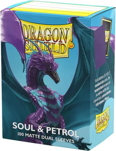 Vista 12 de Dragon Shield Fundas para tarjetas de tamaño estándar doble mate 100 unidades - Fundas TCG suaves y resistentes - Compatible con Pokemon, One