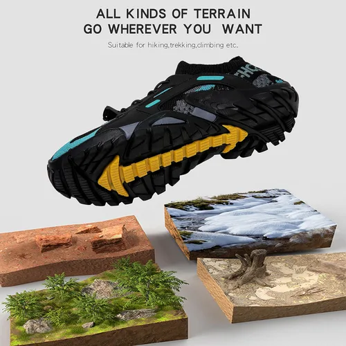 Vista 4 de Zapatos de agua para hombre y mujer, zapatos de senderismo para la playa, zapatos acuáticos antideslizantes, ligeros, transpirables, para caminar al