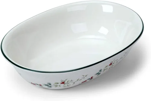 Vista 2 de Pfaltzgraff Winterberry Cuenco Ovalado para Verduras, 1.5 cuarto, Surtido