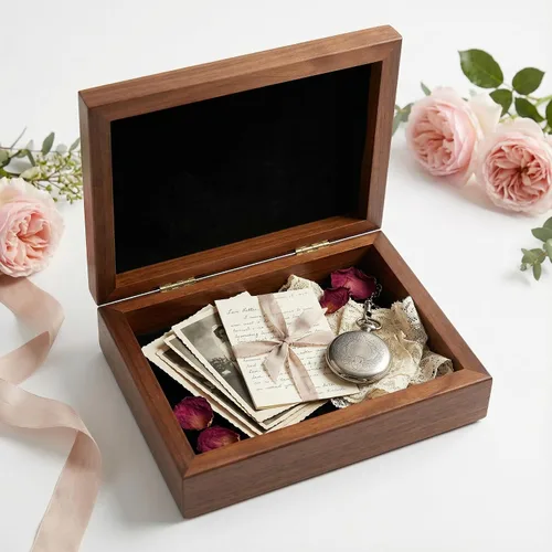 Vista 9 de Wedding Gift Box for Couple, Wedding Keepsake Box, Wedding Memory Box Custom, Memory Box