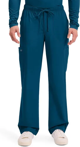 Vista 14 de Cherokee WW Professionals - Pantalones de uniforme médico para hombre con Azul Cielo