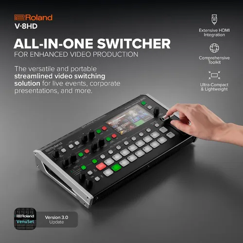 Vista 3 de Roland V-8HD Conmutador de vídeo HD