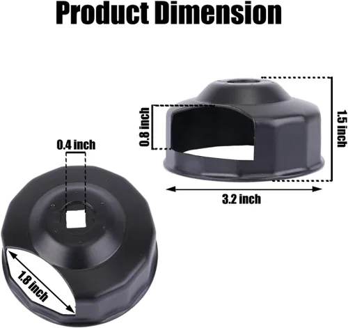 Vista 3 de Kiwi Master Llave para Filtro de Aceite para Filtros Harley Spin-on 1984-2021 (Excepto XG '15-posterior) Filtros de Aceite Twin Cam con 76mm x 14