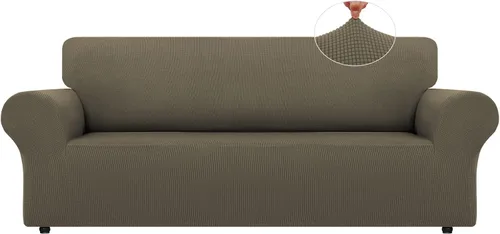 Vista 75 de LURKA Fundas elásticas para silla y sofá de 1 pieza, Fundas para sofá con protector elástico en la parte inferior para niños y perros