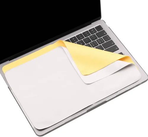 Vista 15 de Paquete de 2 paños de limpieza de microfibra de 13 pulgadas con protección de impresión de teclado de pantalla, accesorios protectores de teclado