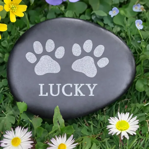 Vista 12 de Regalos conmemorativos para gatos, piedra conmemorativa personalizada para mascotas, lápida conmemorativa para gatos, marcadores de tumbas de gatos