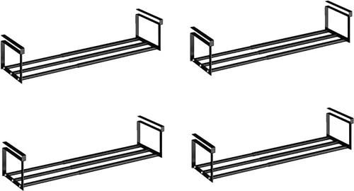 Vista 10 de Organizador expandible para zapatos, estante ajustable para zapatos y estante debajo del gabinete, para almacenamiento y organización de zapatos