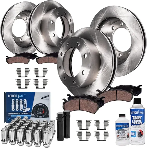 Vista 25 de Detroit Axle - Rotores de freno para Nissan NV2500 NV3500 NV1500 NV1500 2012-2021, repuesto de rotores de freno de disco: rotor delantero de 14.17