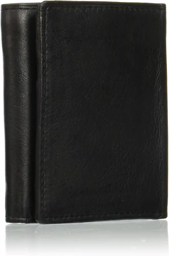 Vista 2 de Siskiyou NFL Oakland Raiders - Cartera de cuero de tres pliegues, color negro