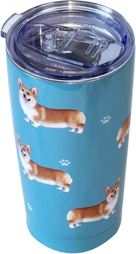 Vista 7 de Vaso de pastor australiano SERENGETI de 16 oz. de acero inoxidable, vaso aislado al vacío con tapa a prueba de derrames