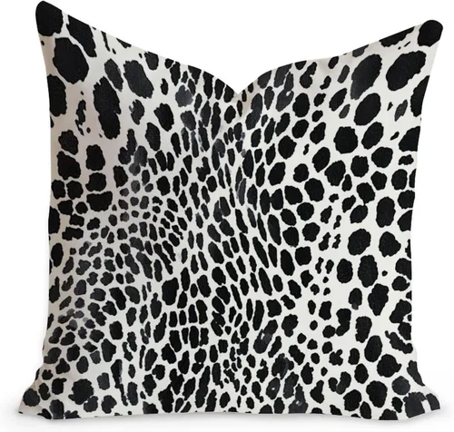 Vista 22 de Funda de cojín decorativa con estampado de guepardo verde peridoto para sofá, funda de almohada verde crema con estampado de leopardo con A-16