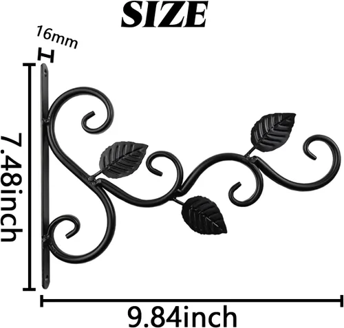Vista 2 de NSBELL Colgadores de Plantas para Decoración de Interiores y Exteriores, Ganchos de Pared para Colgar Soporte de Plantas, Ganchos para Plantas