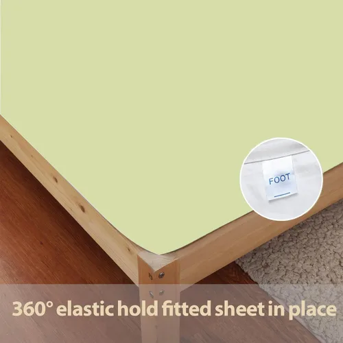 Vista 61 de Crown Collection Premium Quality 600-Thread-Count 100% Egyptian Cotton 8 Piece Fitted Sheets 12" Deep Pocket with 16 Pcs Pillowshams (20"X30"), Twin