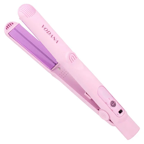 Vista 9 de VODANA Plancha de pelo profesional de cerámica de 1 pulgada, acabado suave y sedoso y control de encrespamiento para todo tipo de cabello, placas