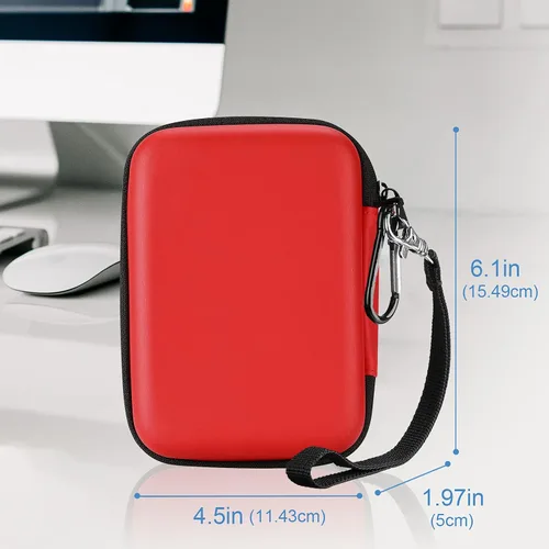 Vista 6 de ProCase Funda de disco duro de 2.5 pulgadas para Elements WD My Passport Canvio Basics Seagate Backup Plus Slim Expansion 1TB 2TB 3TB 4TB, estuche