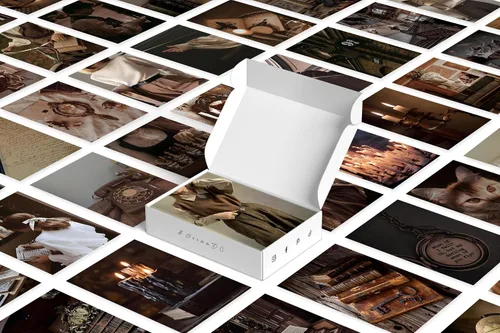 Vista 6 de Y2K BOO Kit de Collage de Pared Dark Academia - 50 Fotos Clásicas y Misteriosas de 4"x6" para Decoración de Dormitorio, Regalo para Chicas