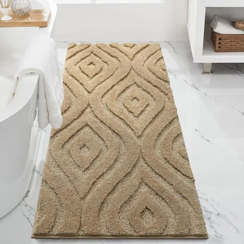 Vista 31 de DEXDE Alfombras de Baño Corredor 24x47 pulgadas Alfombra de Baño Larga Antideslizante Suave Lavable Alfombras de Baño Grandes para Baño Dormitorio