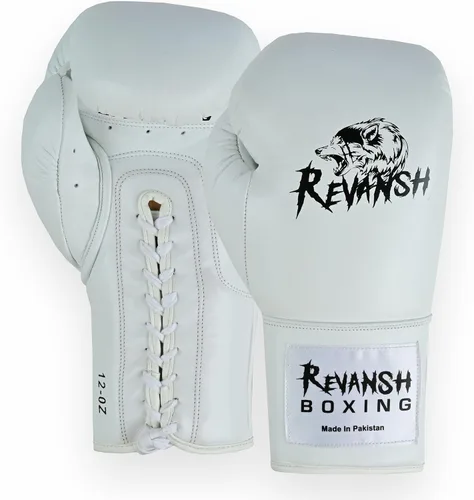 Vista 9 de Guantes de boxeo deportivos de piel de vaca con cordones, guantes profesionales de primera calidad para hombres y mujeres, perfectos