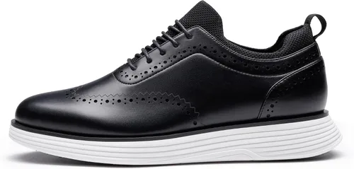 Vista 2 de Bruno Marc Zapatillas de vestir para hombre Oxfords Casual Wingtip Brogue Shoes 2.0