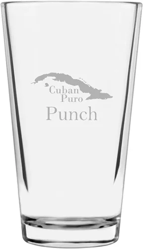 Vista 4 de Montecristo Cuban Cigar Temático Grabado 16oz Vaso de Pinta