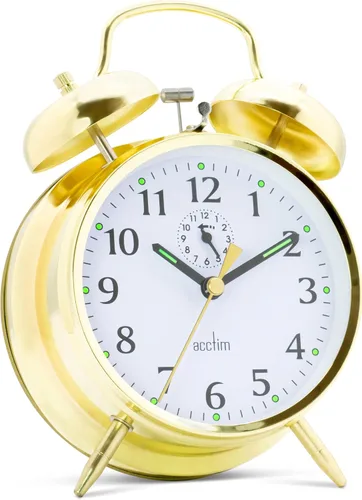 Vista 5 de Acctim CK0030 Reloj despertador de campana grande - Latón
