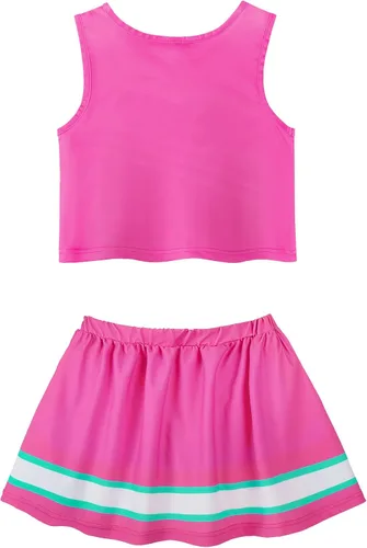 Vista 2 de ReliBeauty Disfraz de animadora para niñas, uniforme de animadora